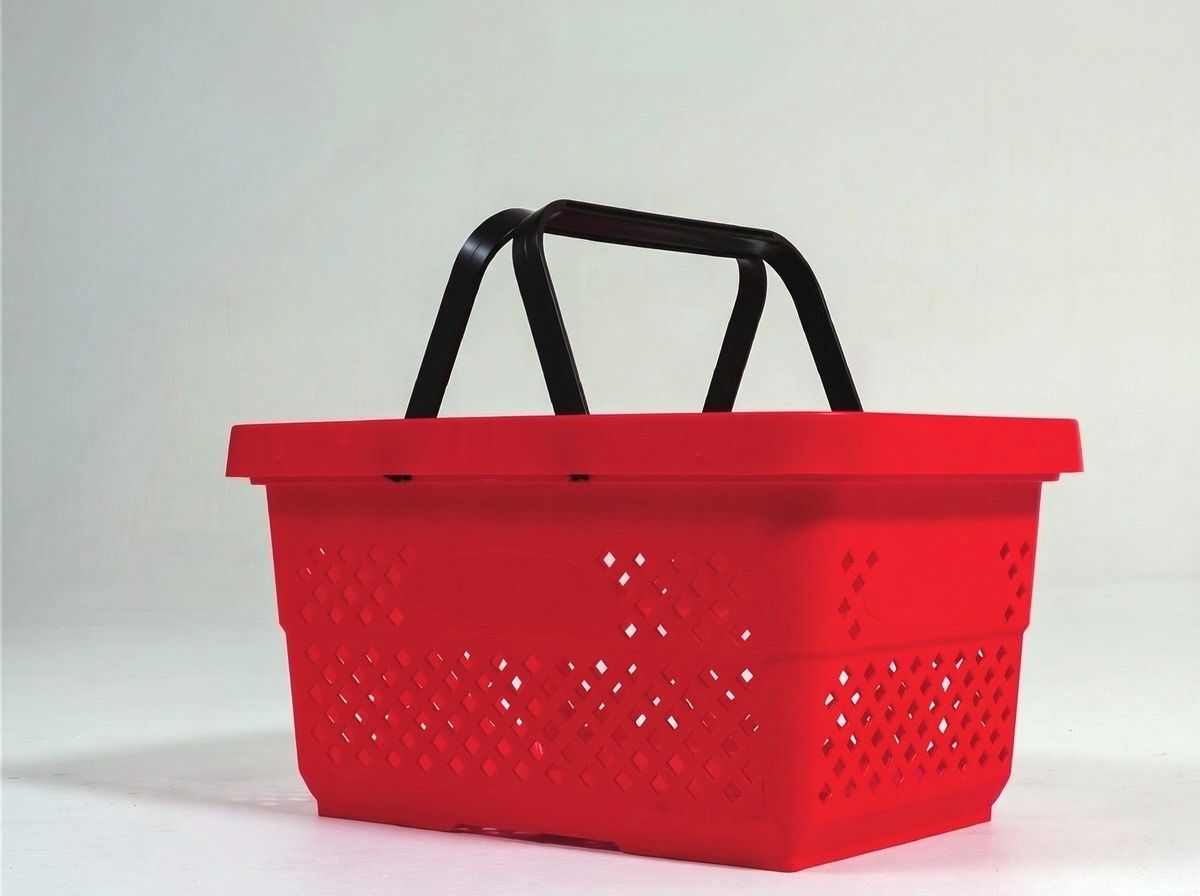 22 Litre Plastik El Sepeti – Kırmızı