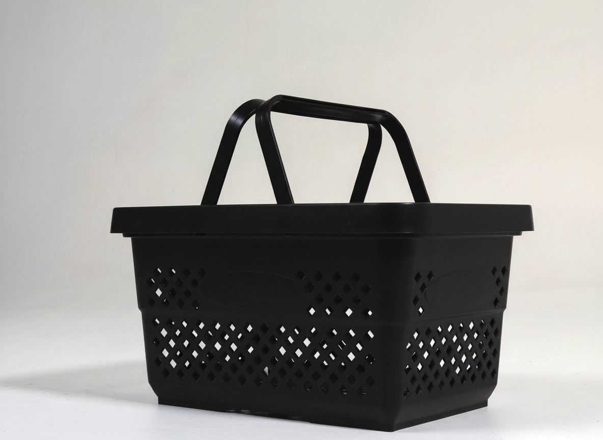 22 Litre Plastik El Sepeti – Siyah