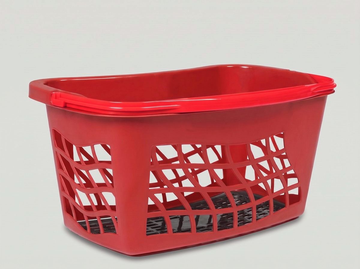 25 Liter Kunststoff-Einkaufskorb – Rot