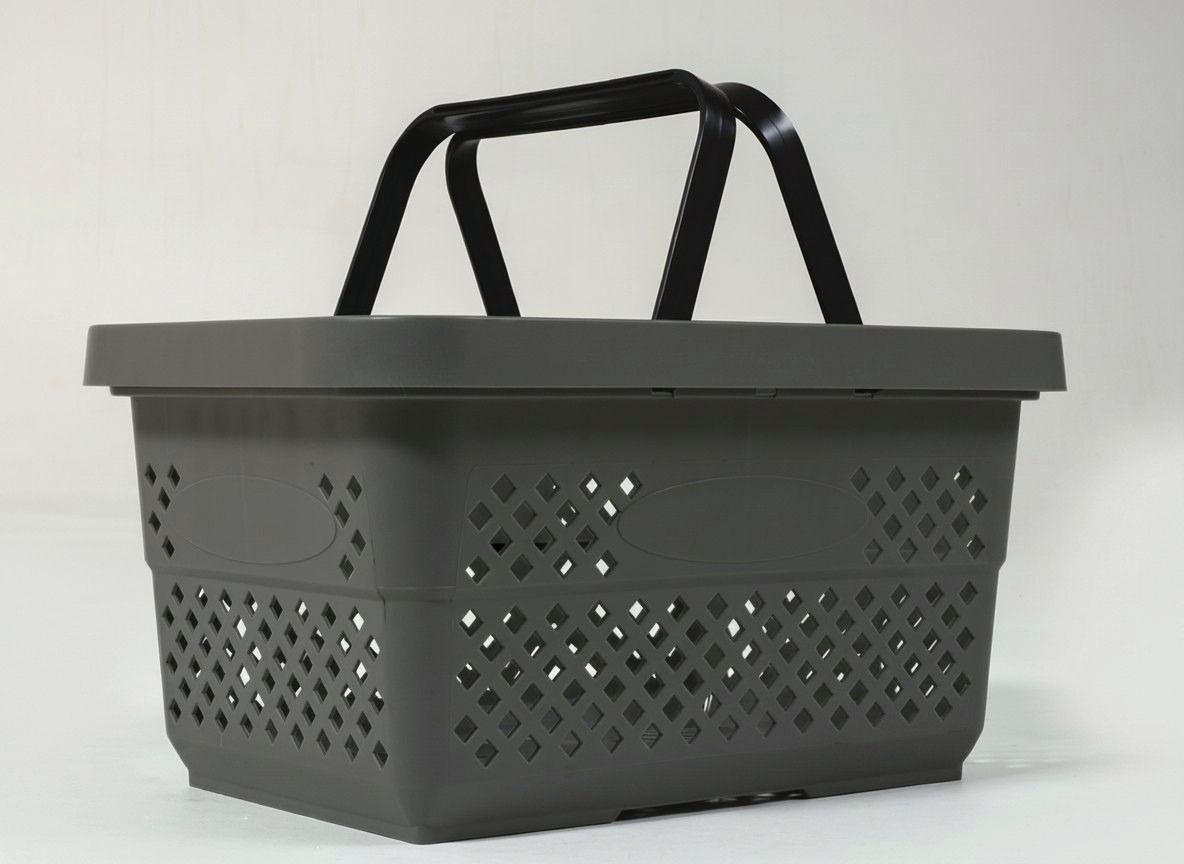 28 Liter Kunststoff-Einkaufskorb – Anthrazit