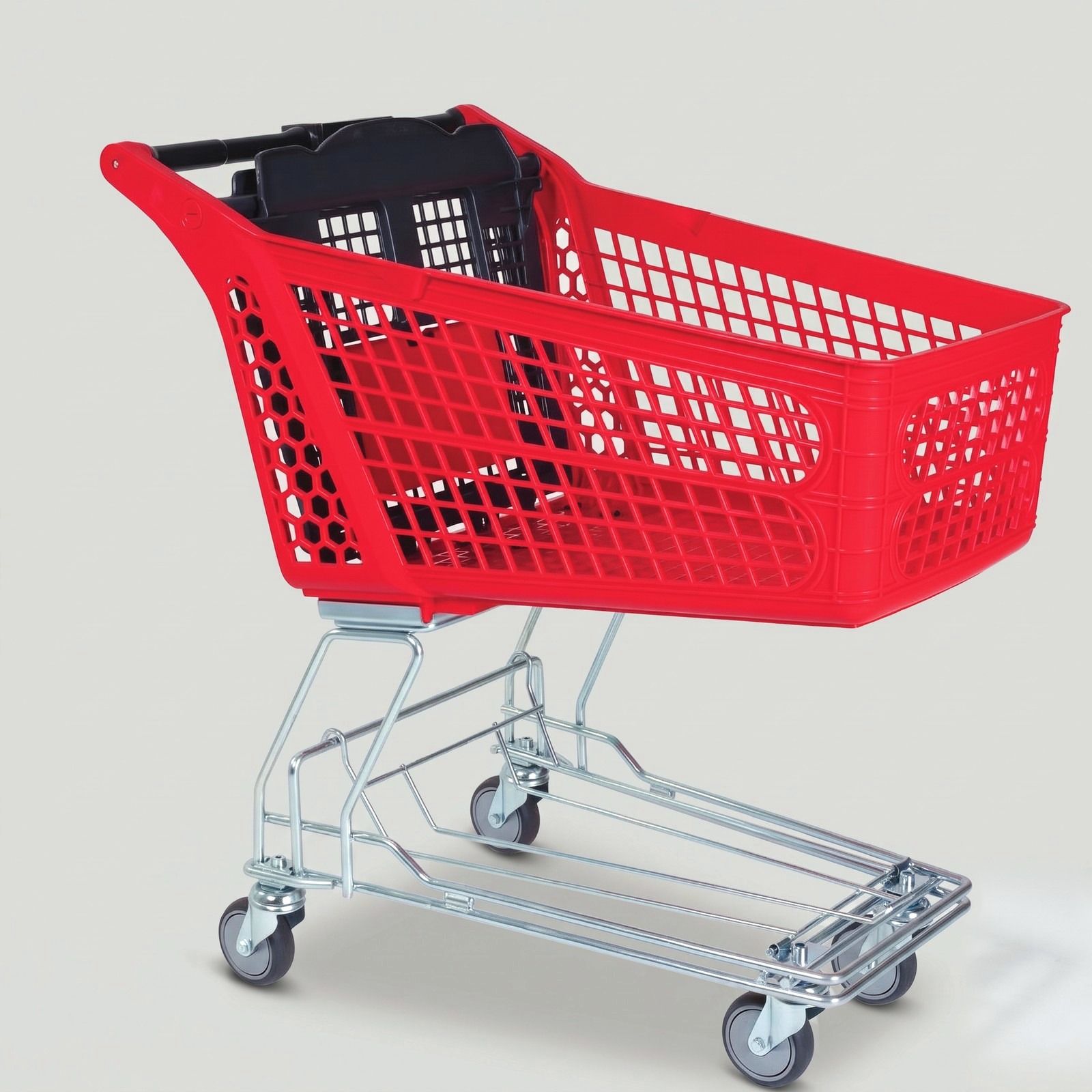 100 Litre Plastik Market Arabası, Tel Şaseli – Marsis MPTW100